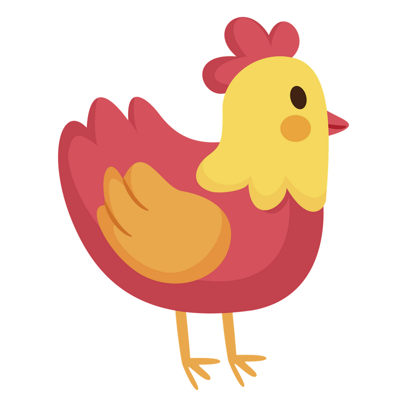 An illustrated chicken, representing the song title Dixie Chicken.