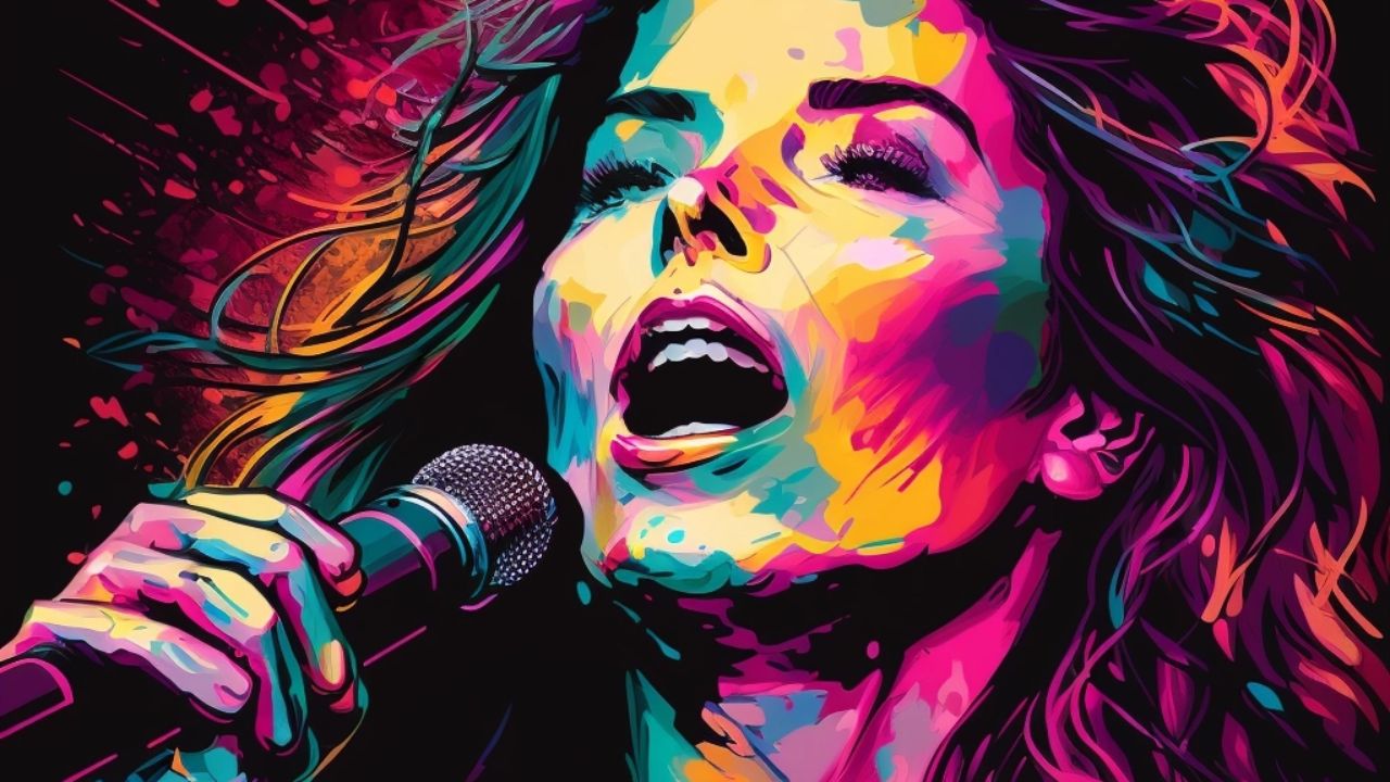 A colorful illustration of Shania Twain - what name was she born with?