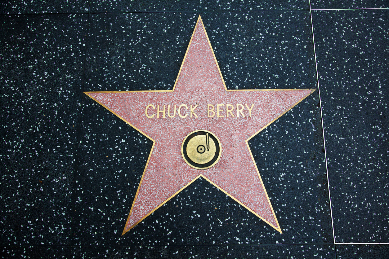 Chuck Berry's star on the Hollywood Walk of Fame